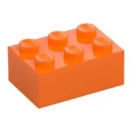 Brick 2 x 3, Orange