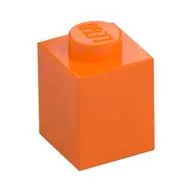 Brick 1 x 1, Orange