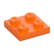 Plate 2 x 2, Orange