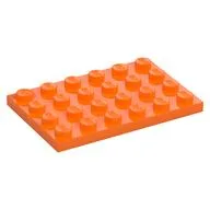 Plate 4 x 6, Orange