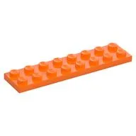Plate 2 x 8, Orange