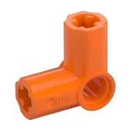 Technic Axle and Pin Connector Angled #6 - 90°, Orange