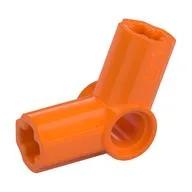 Technic Axle and Pin Connector Angled #5 - 112.5°, Orange