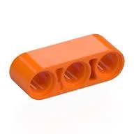Technic Beam 1 x 3 Thick, Orange