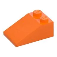Brick Sloped 33° 3 x 2, Orange
