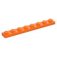 Plate 1 x 8, Orange