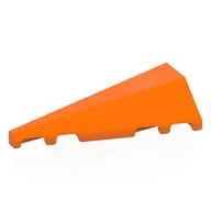 Brick Wedged, Sloped 2 x 5 Left, Orange