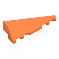 Brick Wedged, Sloped 2 x 5 Right, Orange