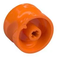 Gear Shifter with Groove, 8 Steps, No Markings, Orange