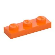 Plate 1 x 3, Orange