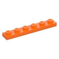 Plate 1 x 6, Orange