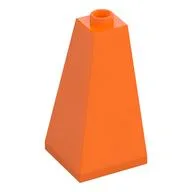 Brick Sloped 75° 2 x 2 x 3 Double Convex, Orange