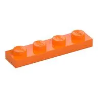 Plate 1 x 4, Orange