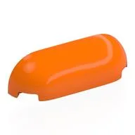 Brick Round, Curved Triple 1 x 4 x 1, Orange