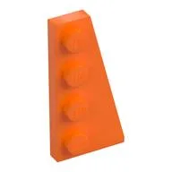 Wedge Plate 4 x 2 Right, Orange