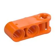 Technic Axle and Pin Connector Perpendicular 3L with 2 Pin Holes, Orange