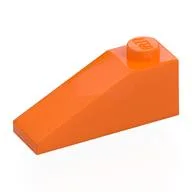 Brick Sloped 33° 3 x 1, Orange
