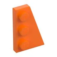 Wedge Plate 3 x 2 Right, Orange