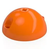 Technic Panel Dome 5 x 5 with Pin Holes, Orange