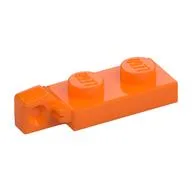 Hinge Plate 1 x 2 Locking with 1 Finger On End, without Groove, Orange