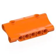 Technic Panel Curved 7 x 3 Inverted, Orange