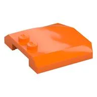 Brick Wedged, Curved Triple 4 x 4 x 2/3, 2 Studs, Orange