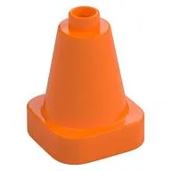 Duplo Cone 2 x 2 Square Base, Orange