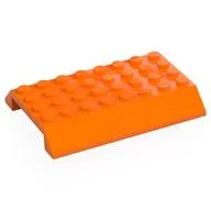 Brick Sloped 45° 6 x 8 Double with 4 x 8 Cutout, Orange