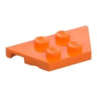 Wedge Plate 2 x 4, Orange