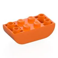 Brick Curved Inverted 2 x 4 Double, Orange