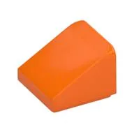 Brick Sloped 30° 1 x 1 x 2/3 (Cheese Slope), Orange