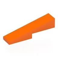 Brick Sloped 1 x 4 with 1 x 2 Cutout, Orange