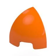 Brick Round Curved 1 x 1 x 1 Quarter Dome, Orange