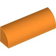 Brick Curved 1 x 4 x 1, Orange