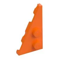 Wedge Plate 2 x 4 27° Left, Orange