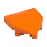 Brick Wedged, Curved 2 x 2 with Stud Notches, Orange