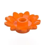 Plant, Sunflower 2 x 2 with 16 Petals, Orange