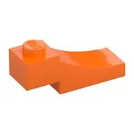 Brick Curved, 3 x 1 with 1/3 Inverted Cutout, Orange