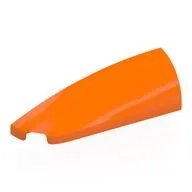 Brick Round, Curved Double 1 x 4 with Stud Notch Left, Orange