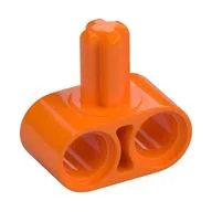 Technic Beam 1 x 2 with Axle on Side, Orange