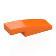 Brick Curved 3 x 1 x 2/3, Orange