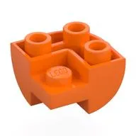 Brick Curved Inverted 2 x 2 x 1, Corner, Orange