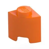Brick Round, Quarter 1 x 1, Orange