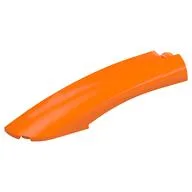 Brick Round, Curved 10 x 2 x 2 with Rounded End Left, Orange