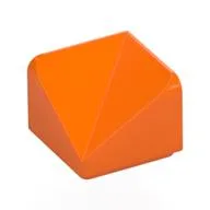 Brick Sloped 30° 1 x 1 x 2/3 Double Concave, Orange
