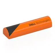 Brick Curved 1 x 4 x 2/3 Double, No Studs with Black Triangle, 'DELL Technologies' Left Print, Orange