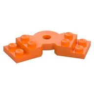 Plate Angled 2 x 2 with Step and Hole in Center, Orange