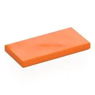 Tile 2 x 4 with Groove, Orange