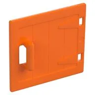 Duplo Door / Lid, Wood Effect, Orange