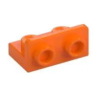 Bracket 1 x 2 - 1 x 2 Inverted, Orange